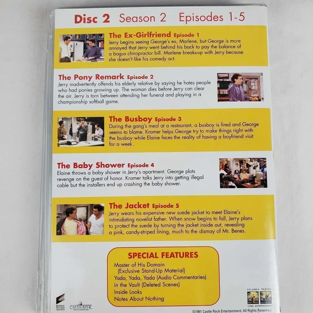 Seinfeld Season 1 & 2 DVD 4-disc Set